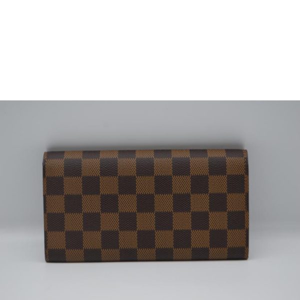 52990 2 Louis Vuitton Portefeuil Sala Damier Ebene Wallet Brown