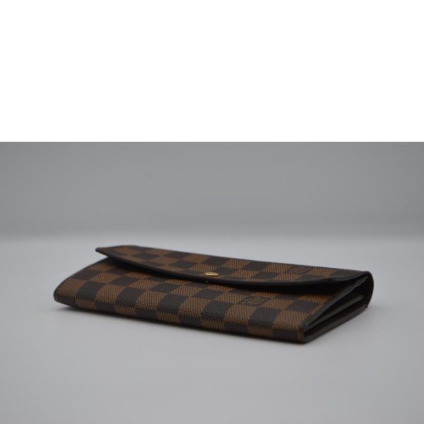 52990 3 Louis Vuitton Portefeuil Sala Damier Ebene Wallet Brown