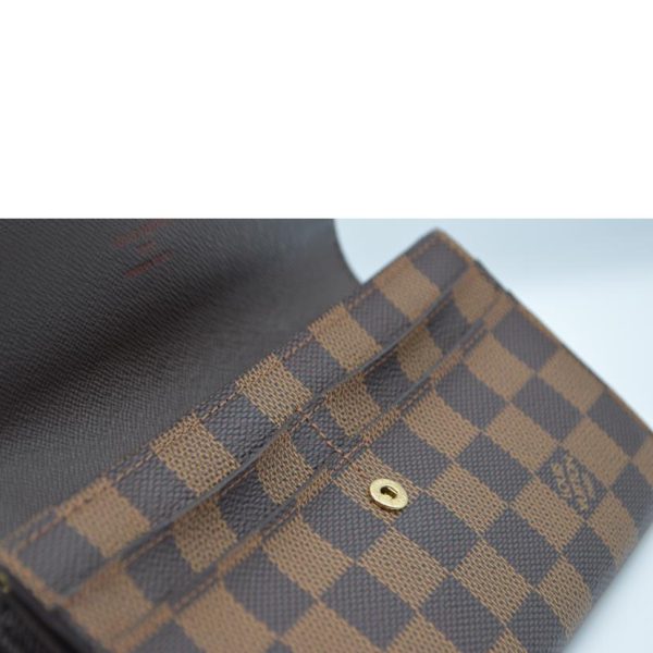 52990 9 Louis Vuitton Portefeuil Sala Damier Ebene Wallet Brown