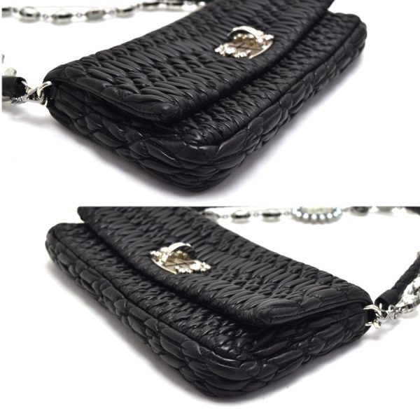 5300000884100236 5 Miu Miu 2way Shoulder Bag Nappa Crystal Black