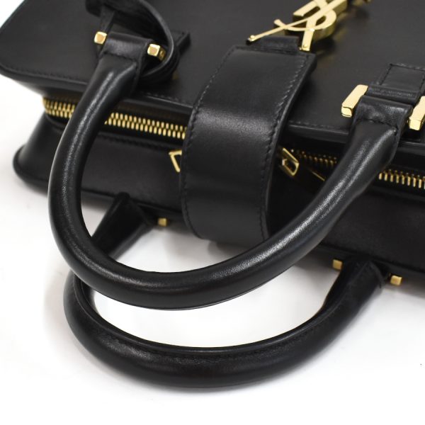 5300014884100180 7 Saint Laurent Baby Cabas Handbag Leather Black