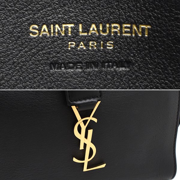 5300014884100194 9 SAINT LAURENT PARIS Toy Cabas 2way Bag Shoulder Leather Black