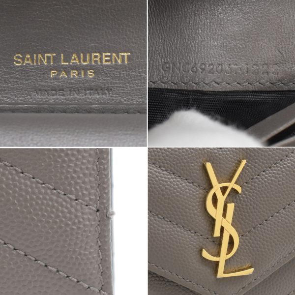 5300015884100021 9 SAINT LAURENT YSL Cassandra Monogram Multifold Wallet