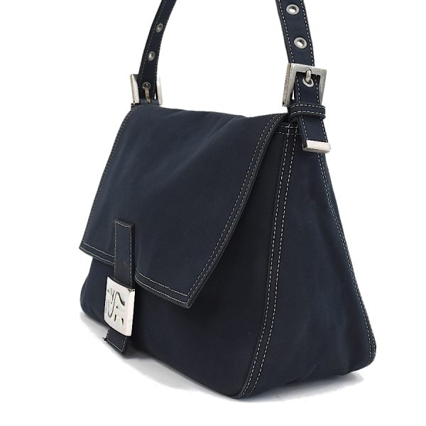 5300021884100304 2 Fendi Mamma Bucket Bag FF Canvas Navy