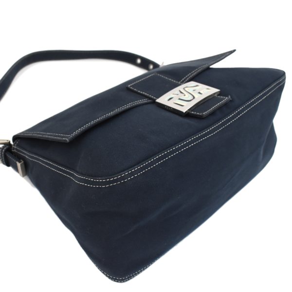 5300021884100304 6 Fendi Mamma Bucket Bag FF Canvas Navy