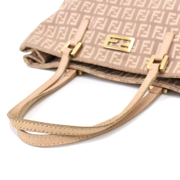 5300021884100309 7 Fendi Zucchino Tote Bag Canvas Pink Beige