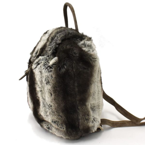 5300021884100412 2 Fendi Rucksack Backpack Fur Suede Gray