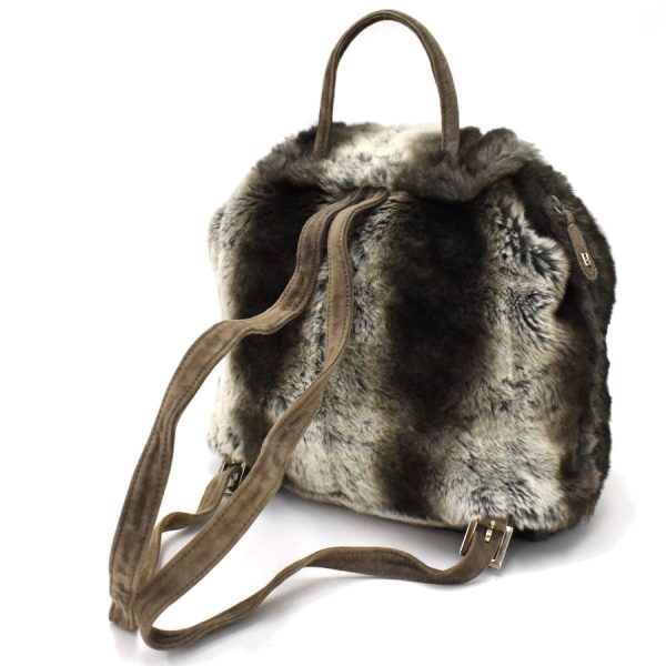 5300021884100412 4 Fendi Rucksack Backpack Fur Suede Gray