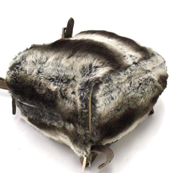 5300021884100412 7 Fendi Rucksack Backpack Fur Suede Gray