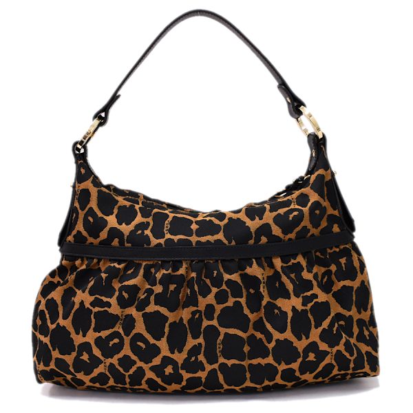 5300021884100446 3 Fendi Leopard Shoulder Bag Canvas Brown