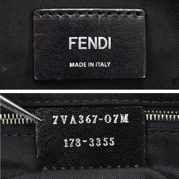 5300021884100470 9 Fendi Monster Tote Bag Nylon Leather Black