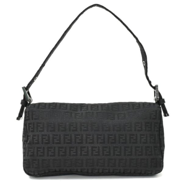 5300021884100532 3 Fendi Zucchino Mamma Baguette Bag Black