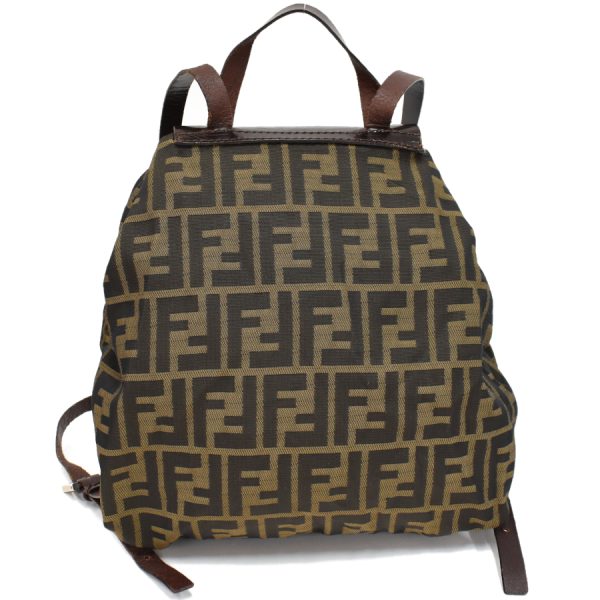 5300021884100599 3 Fendi Backpack Zucca FF Motif Khaki Brown