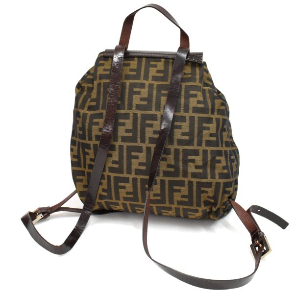 5300021884100599 4 Fendi Backpack Zucca FF Motif Khaki Brown