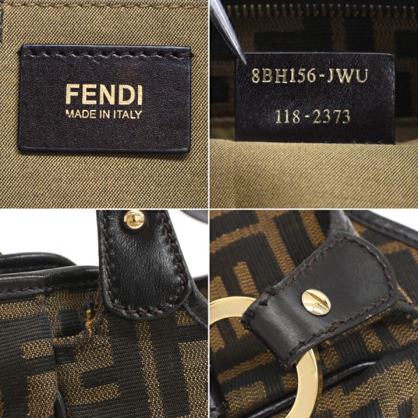 5300021884100616 9 Fendi Zucca Handbag Canvas Brown