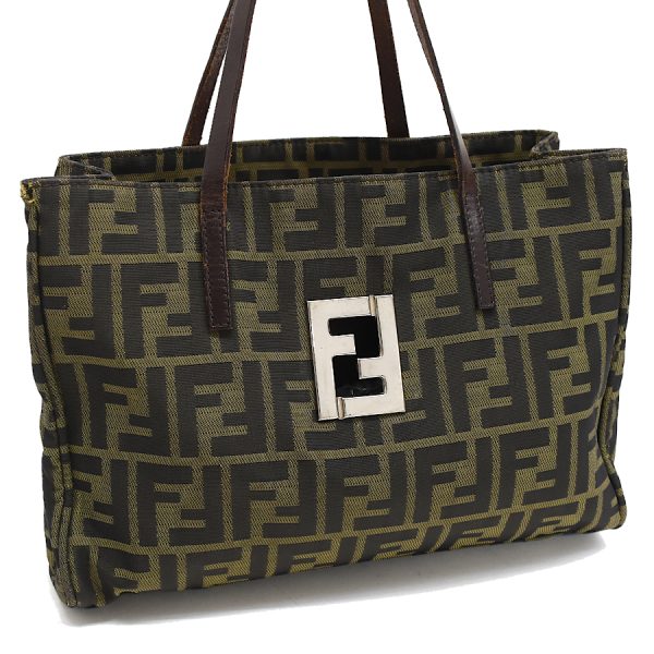 5300021884100617 1 Fendi Zucca Tote Bag Jacquard Canvas