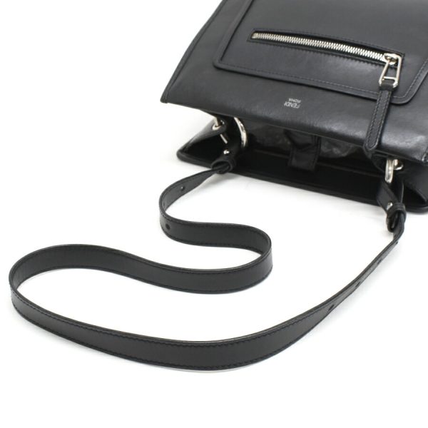 5300021884100691 7 Fendi Runaway Crossbody Bag Leather Black