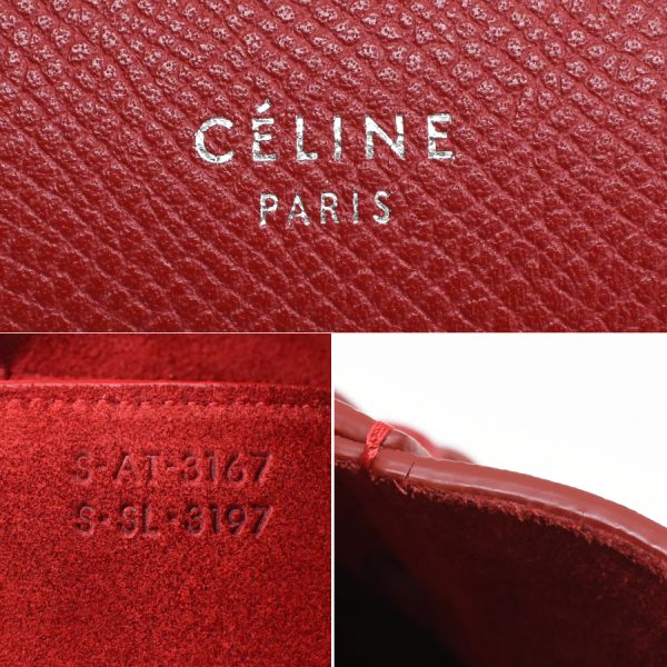 5300028884102364 9 Celine Micro Belt Leather Handbag Red