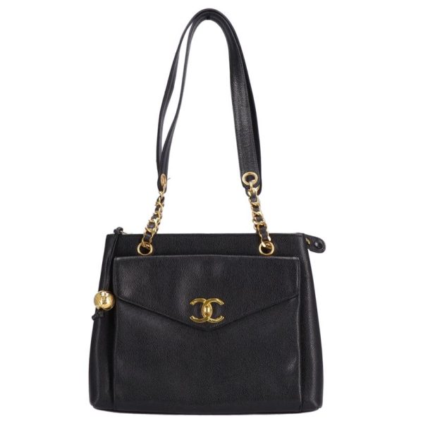 53006 1 Chanel Vintage Shoulder Bag Caviar Skin