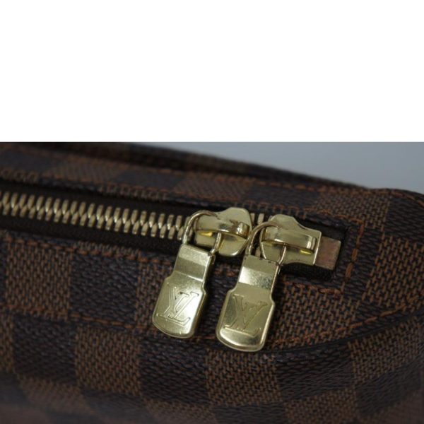 53012 6 Louis Vuitton Jeronimos Bag Old Model Damier Ebene Brown