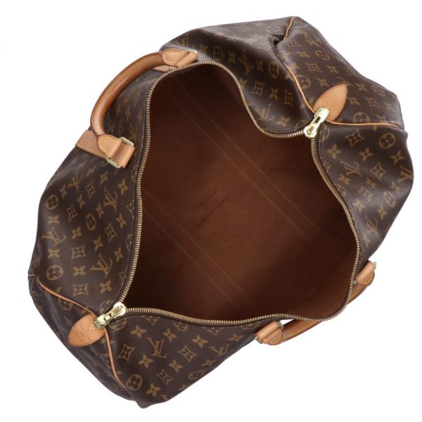 53044 5 Louis Vuitton Keepall 50 Monogram Duffel Bag Brown