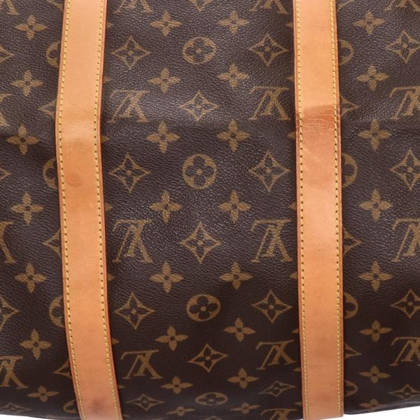 53044 7 Louis Vuitton Keepall 50 Monogram Duffel Bag Brown