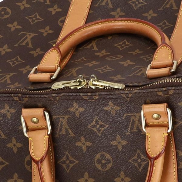 53044 8 Louis Vuitton Keepall 50 Monogram Duffel Bag Brown