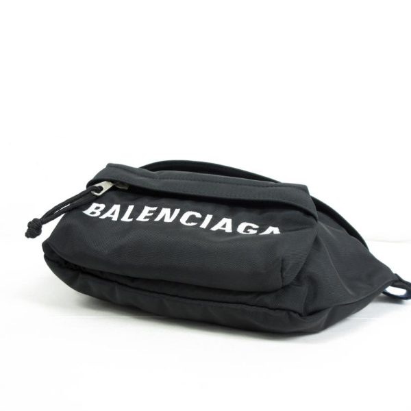 53071 3 Balenciaga Wheel Belt Bag Black