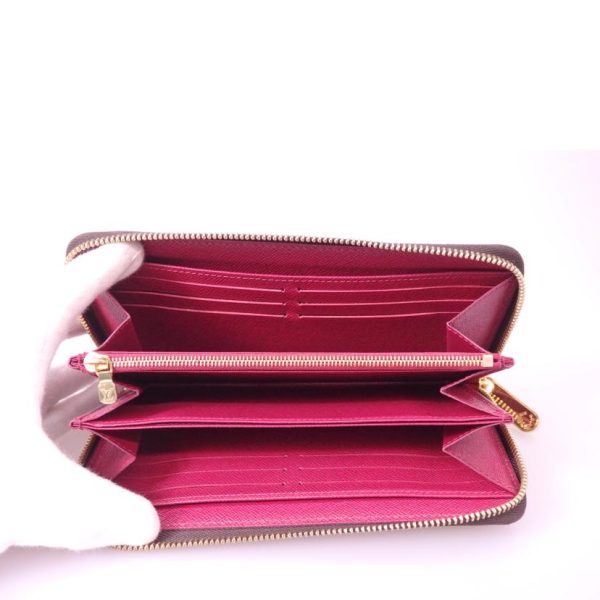 53093 4 Louis Vuitton Zippy Wallet Monogram Wallet Bag Fuchsia