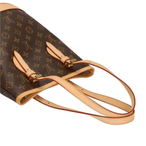 53102 3 Louis Vuitton Bucket PM Shoulder Bag Monogram Brown