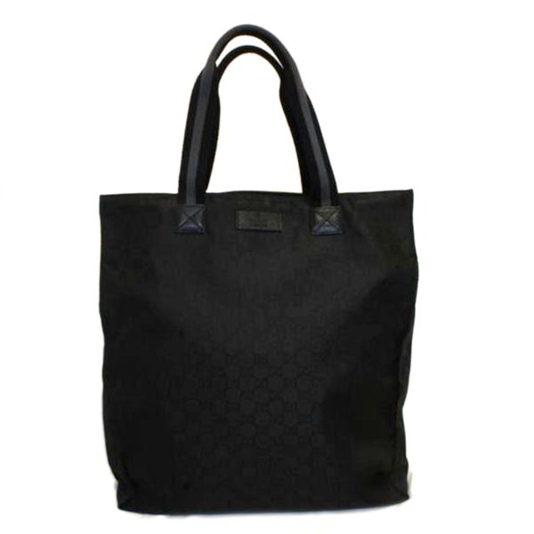 53112 1 Gucci GG Nylon Tote Bag Black