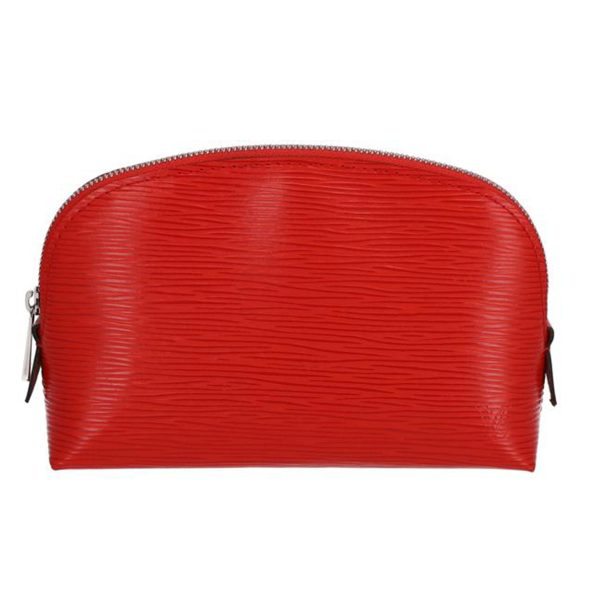 53116 1 Louis Vuitton Pochette Cosmetic Epi Cosmetic Bag Coquelicot Red