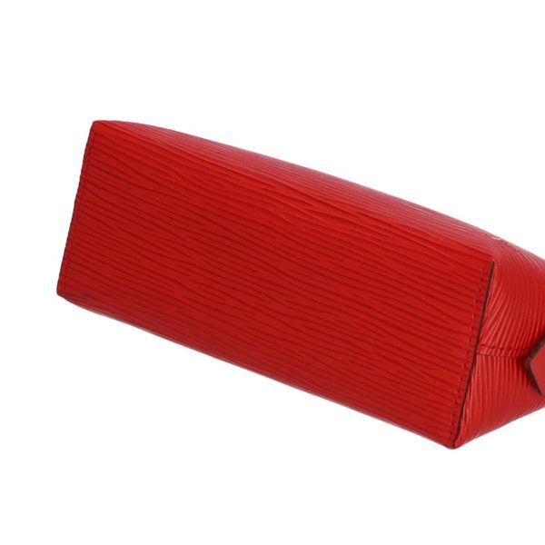 53116 4 Louis Vuitton Pochette Cosmetic Epi Cosmetic Bag Coquelicot Red