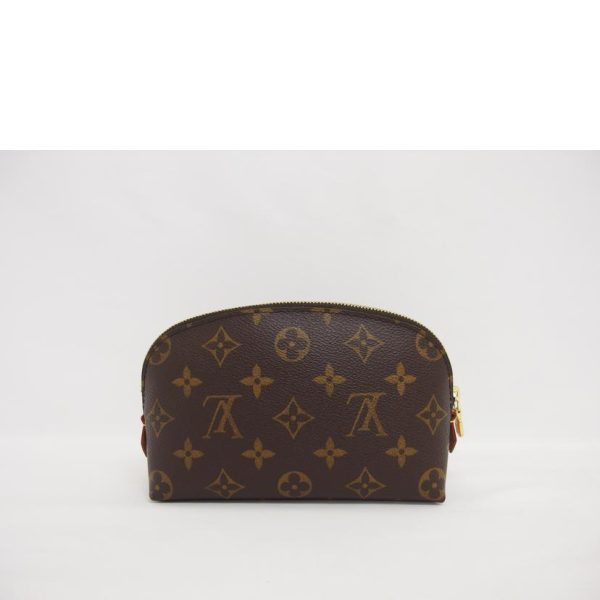 53123 2 Louis Vuitton Pochette Cosmetic PM Monogram Cosmetic Bag Brown