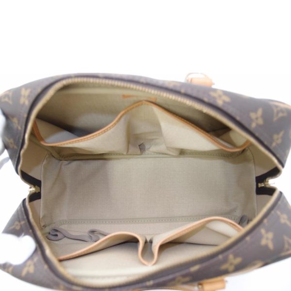 53124 5 Louis Vuitton Bowling Vanity Monogram Bag Brown