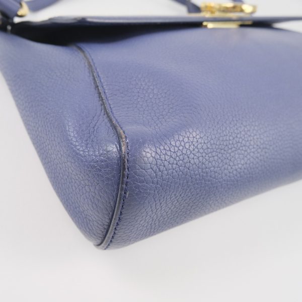 53140341 4 Salvatore Ferragamo Gancini Calf Purple Shoulder Bag