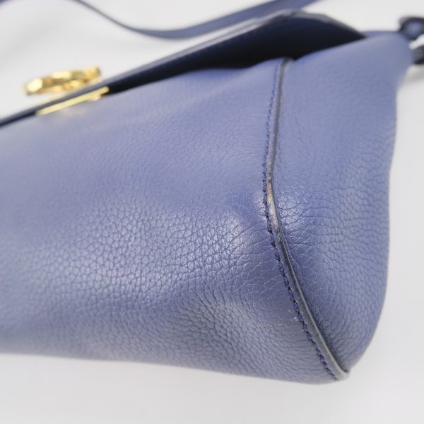 53140341 5 Salvatore Ferragamo Gancini Calf Purple Shoulder Bag