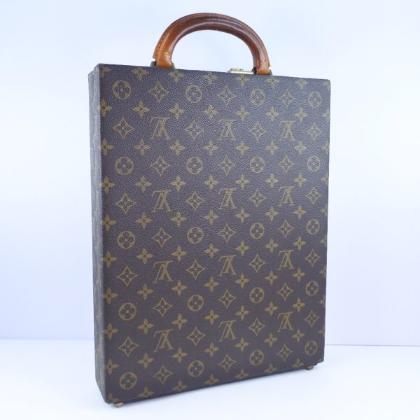 53140409 3 LOUIS VUITTON business bag monogram canvas brown