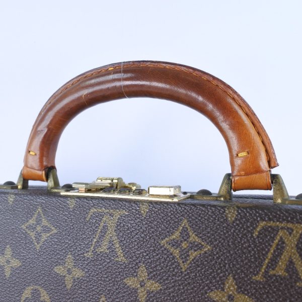 53140409 4 LOUIS VUITTON business bag monogram canvas brown