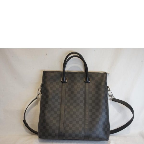 53150 2 Louis Vuitton Anton Tote Damier Graphite Tote Bag Black