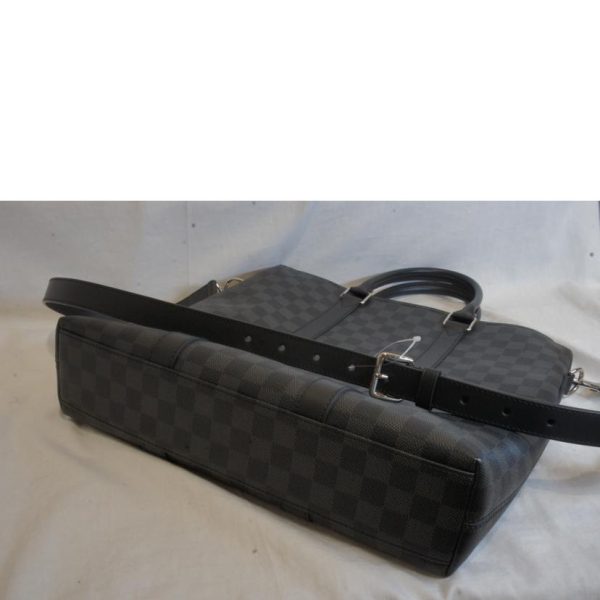 53150 3 Louis Vuitton Anton Tote Damier Graphite Tote Bag Black