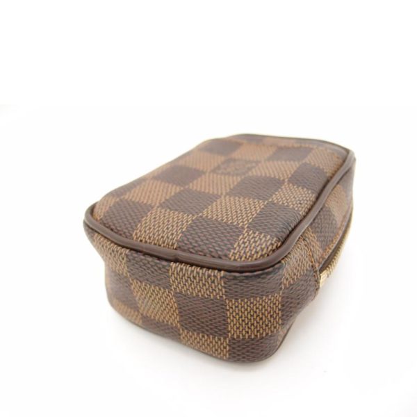 53167 3 Louis Vuitton Etui Okapi PM Damier Ebene Canvas Case Brown