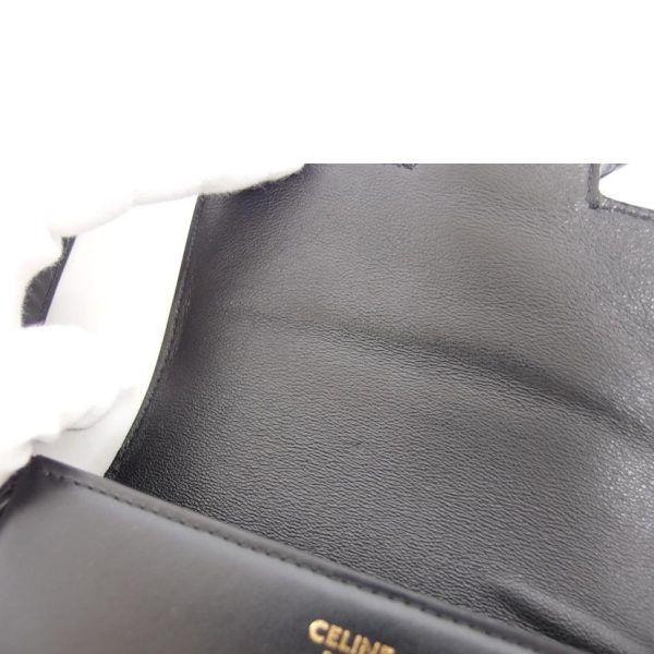 53192 8 Celine Shoulder Bag Tassels Small Black