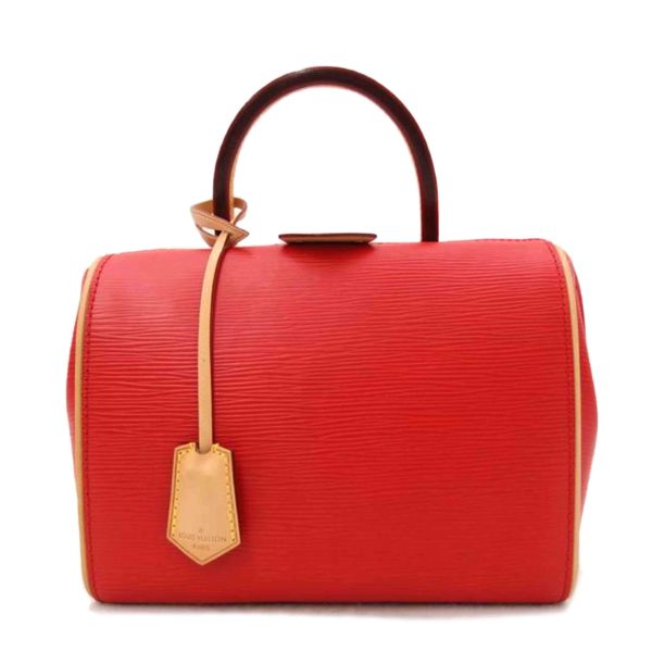 53235 1 Louis Vuitton Dog BB Epi Handbag Coquelicot Red