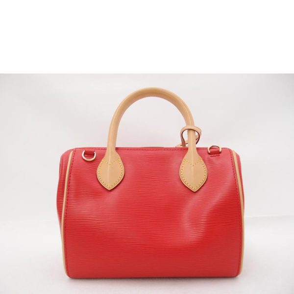 53235 2 Louis Vuitton Dog BB Epi Handbag Coquelicot Red