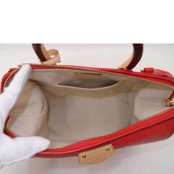 53235 5 Louis Vuitton Dog BB Epi Handbag Coquelicot Red