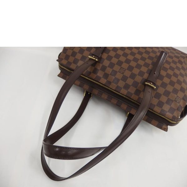 53239 3 Louis Vuitton Chelsea Damier Ebene Tote Bag Brown