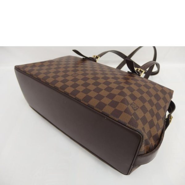 53239 4 Louis Vuitton Chelsea Damier Ebene Tote Bag Brown