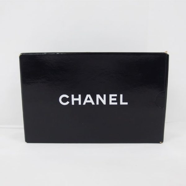 53246 f Chanel Pearl Chain Wallet Metallic Pink