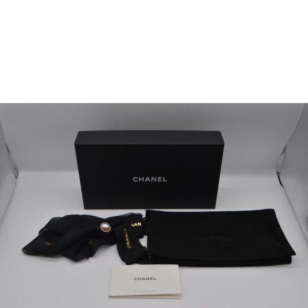 53249 7 Chanel Matelasse Classic Long Wallet Black